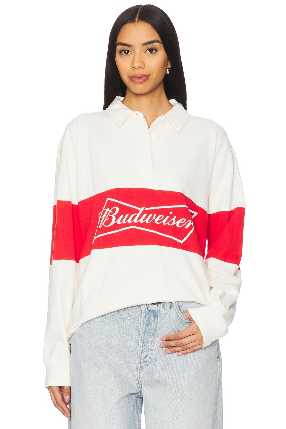 budweiser rugby long sleeve shirt