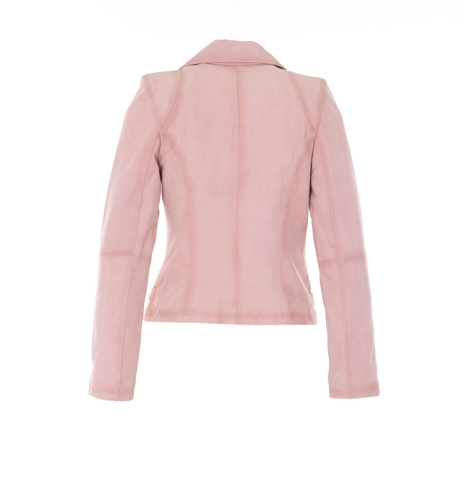 bully jackets pink genuine leather - women