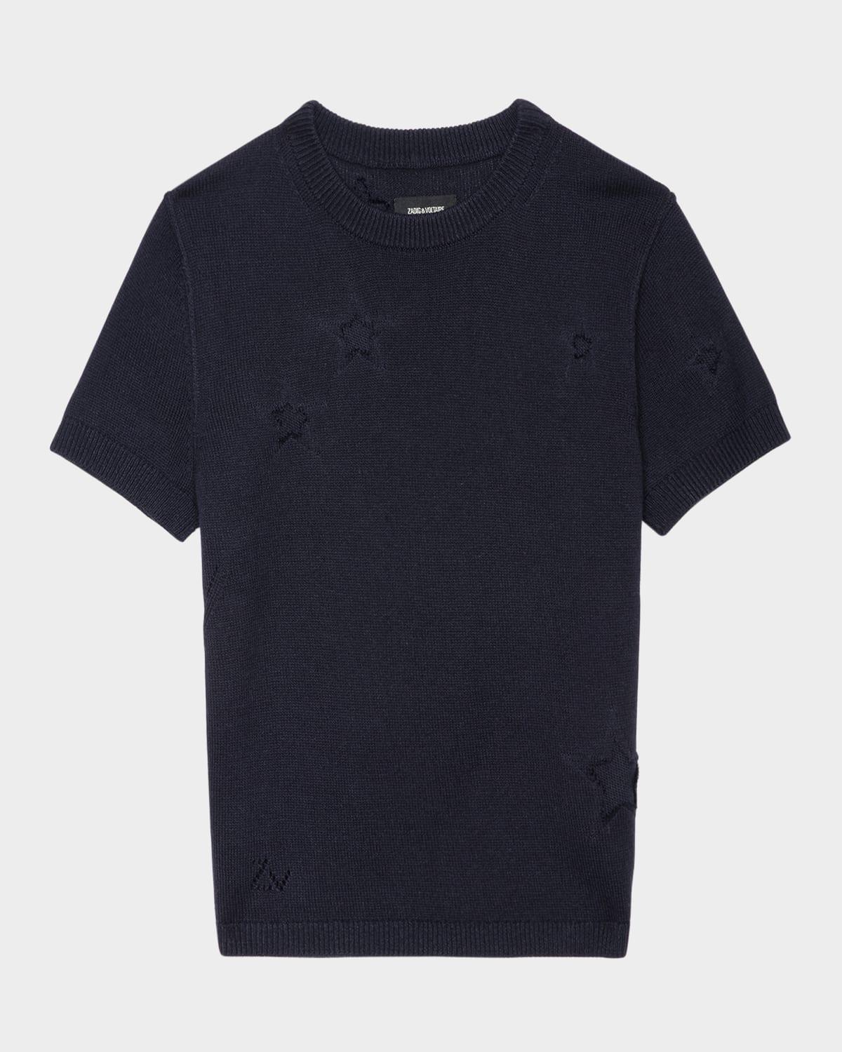 bully seco stars short-sleeve sweater