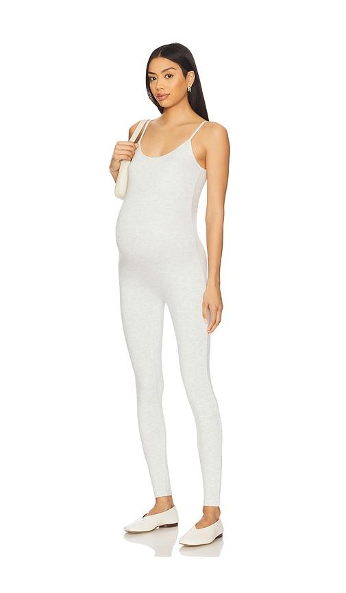bumpsuit kate jumpsuit in light grey.