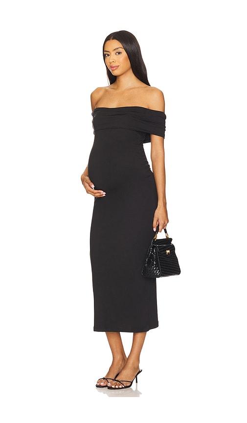 bumpsuit the bianca midi dress in black.