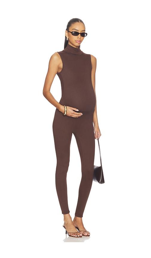 bumpsuit the stevie jumpsuit in chocolate.