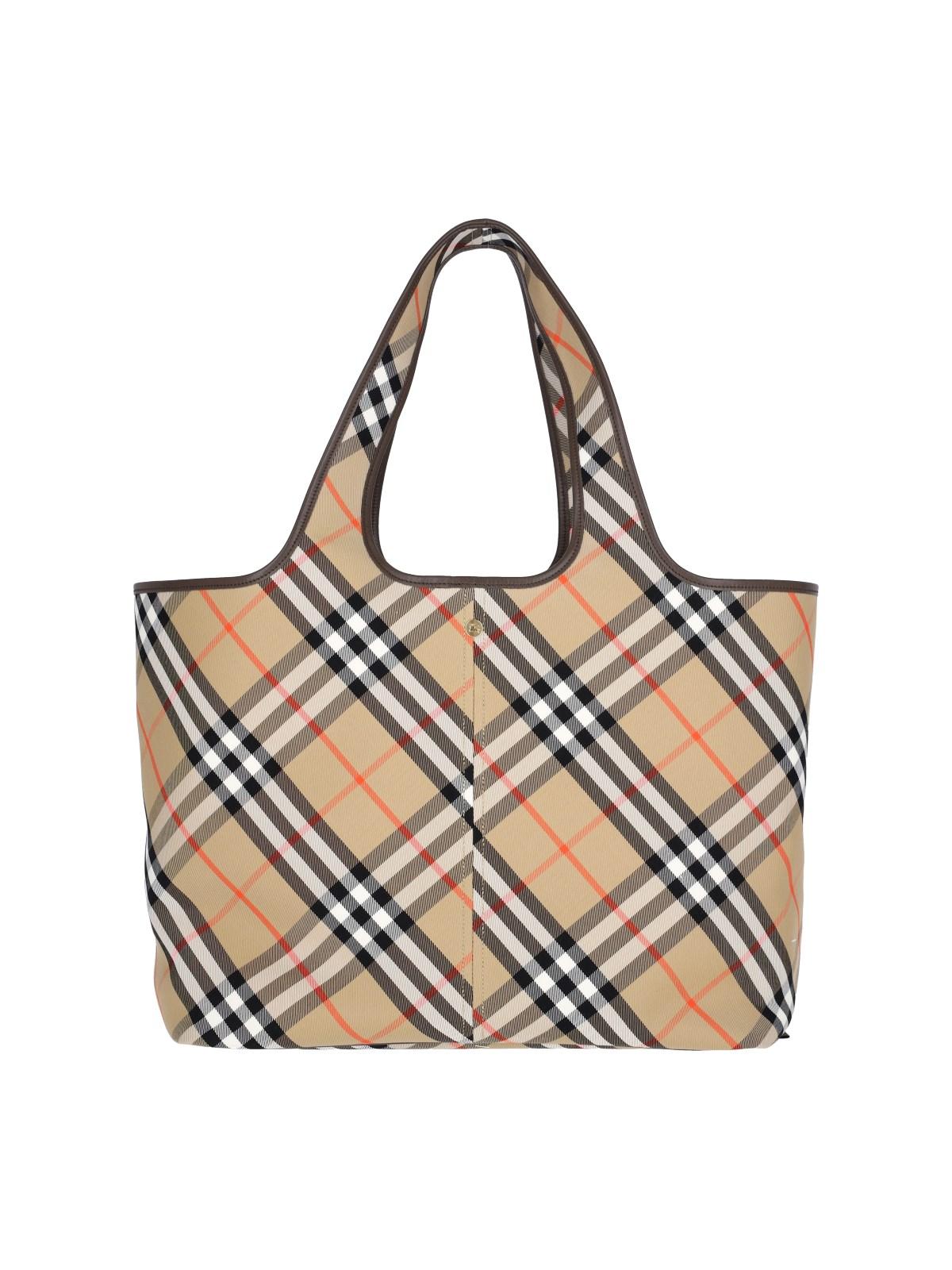 burberry "check" medium tote bag