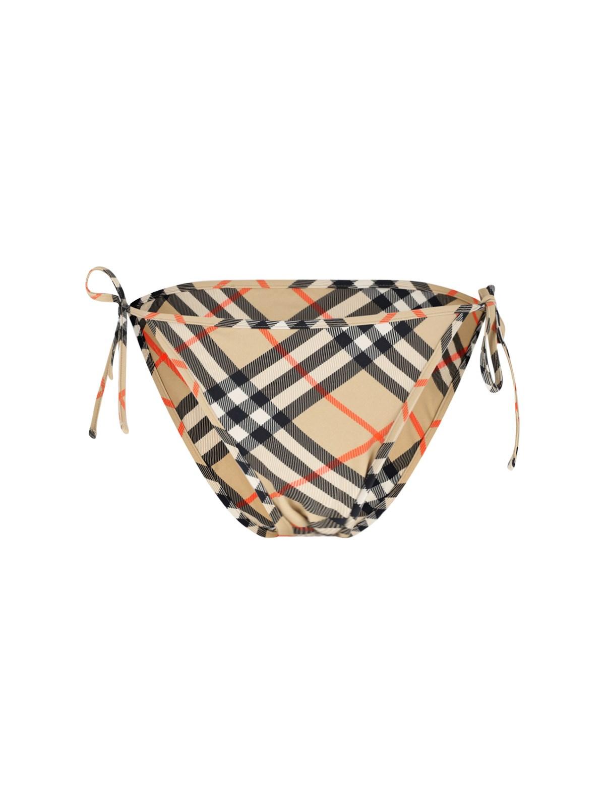 burberry "check" swim briefs