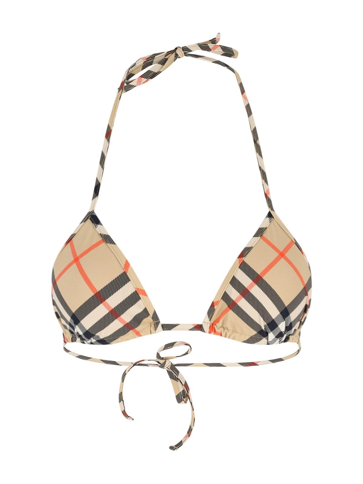 burberry 'check' swimsuit top