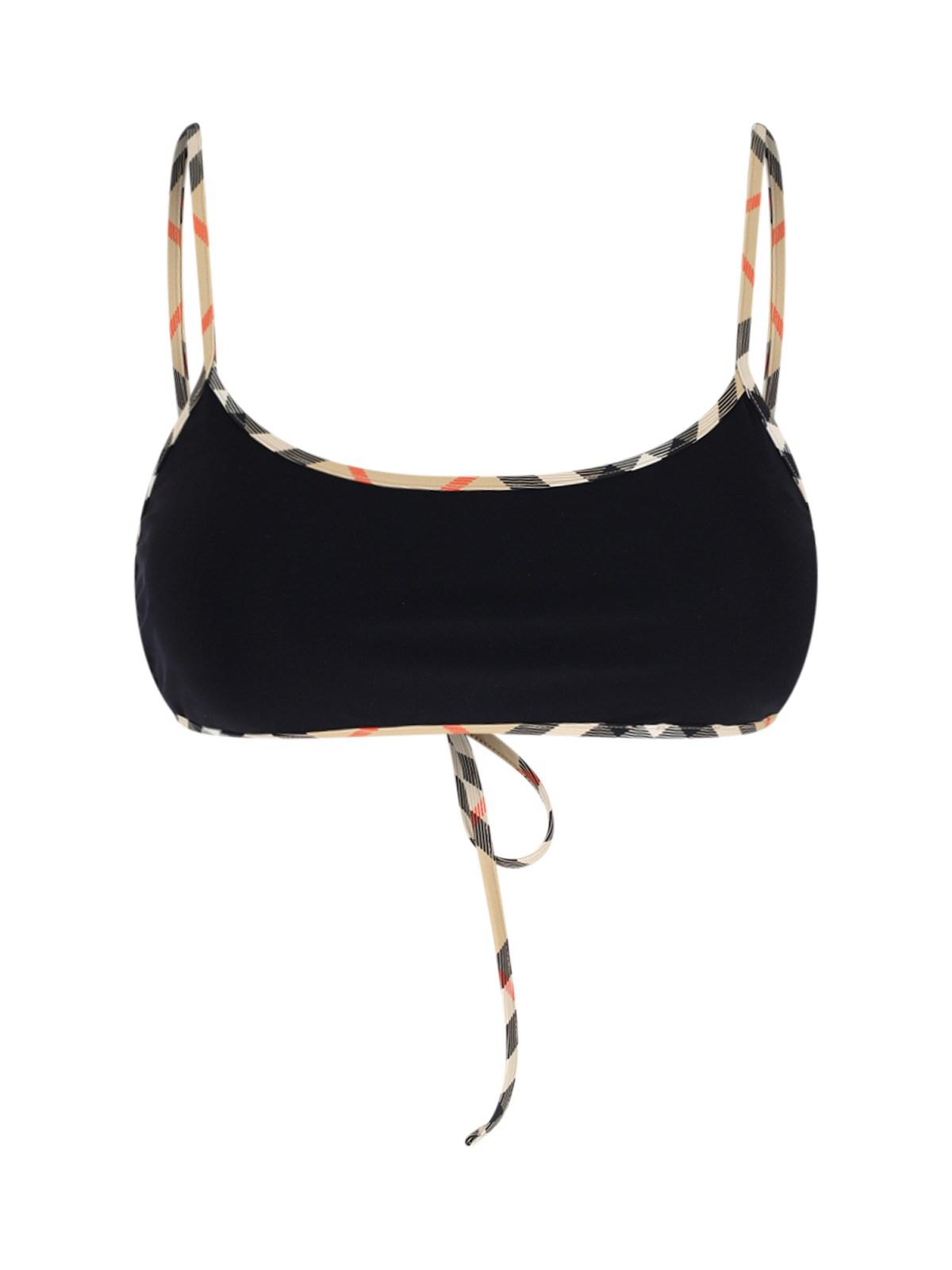 burberry 'check' swimsuit top