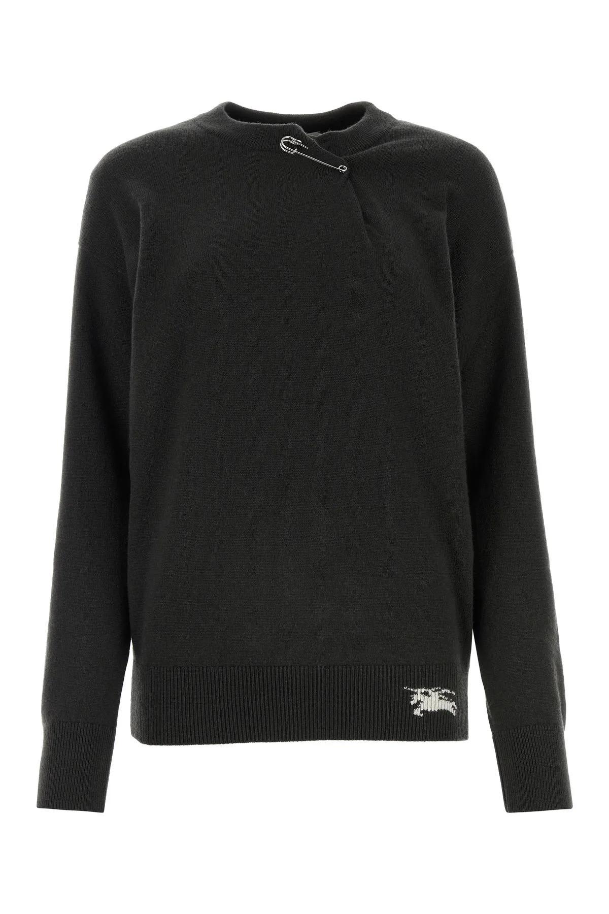 burberry anthracite cashmere sweater