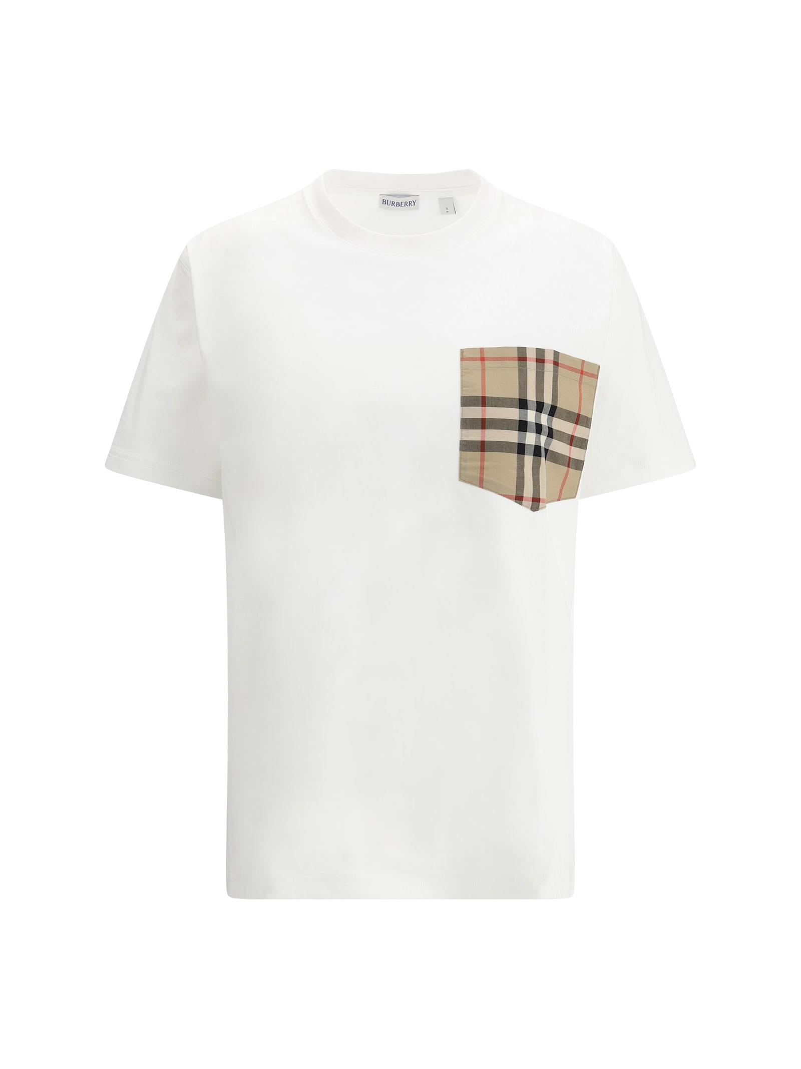 burberry archive check pocket t-shirt