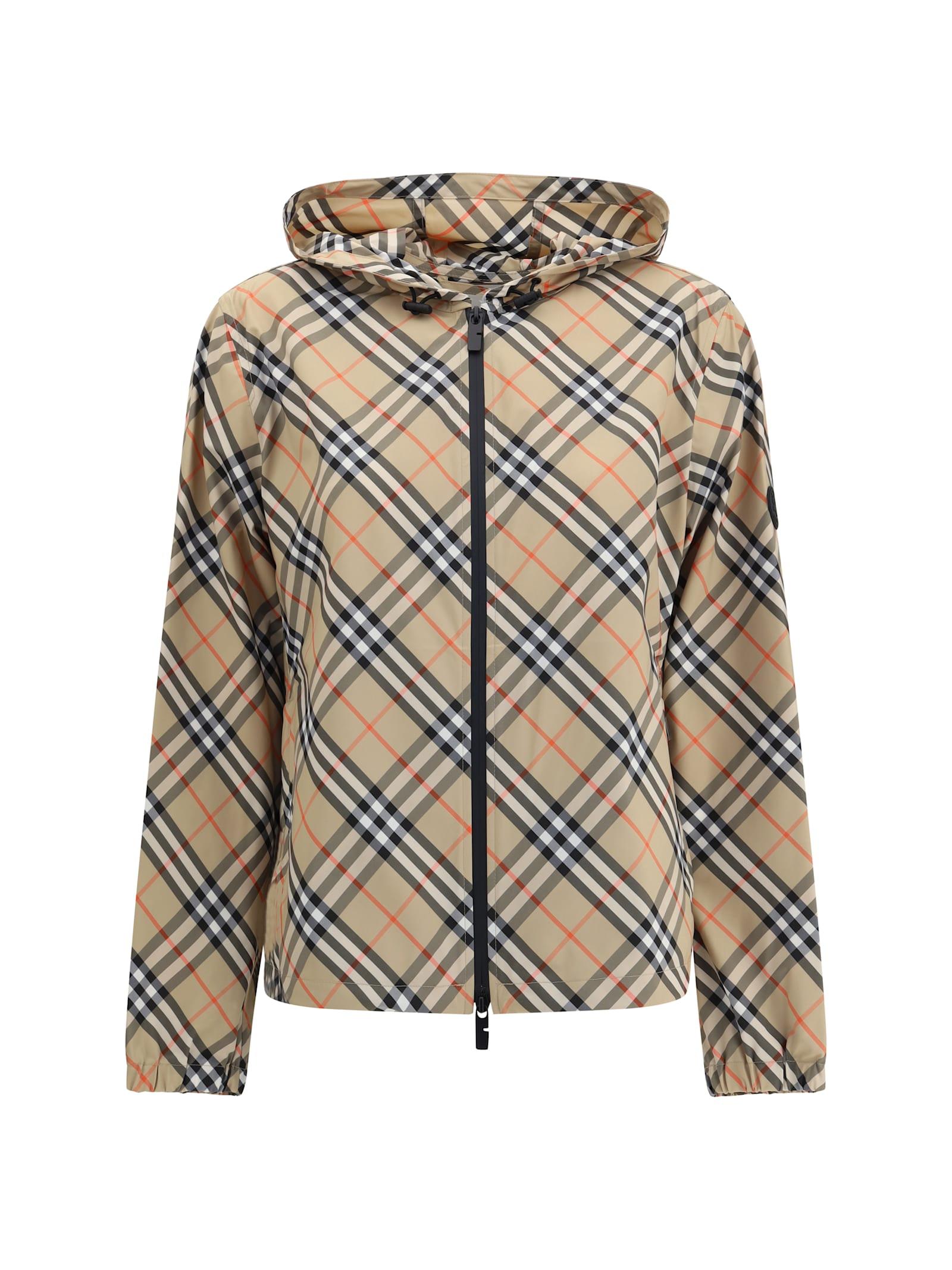 burberry archivio check waterproof jacket
