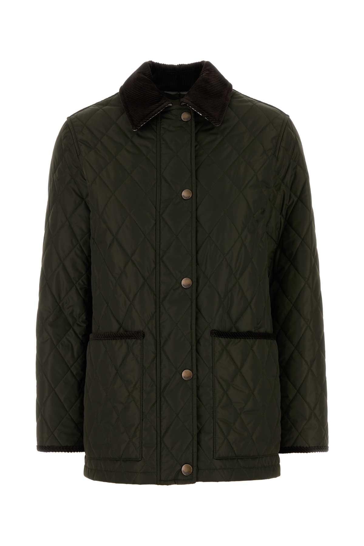 burberry army green nylon jacket