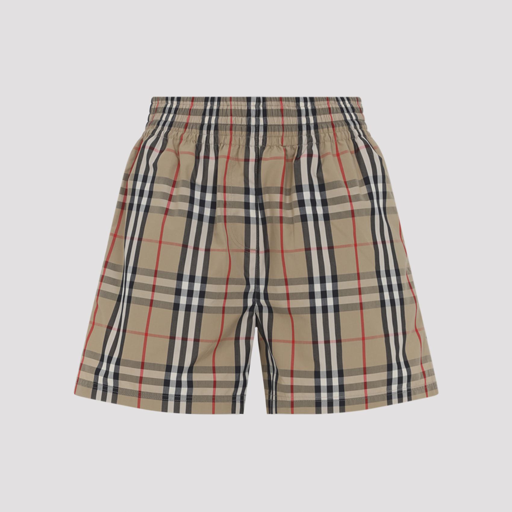 burberry audrey bermuda nude & neutrals cotton short - women