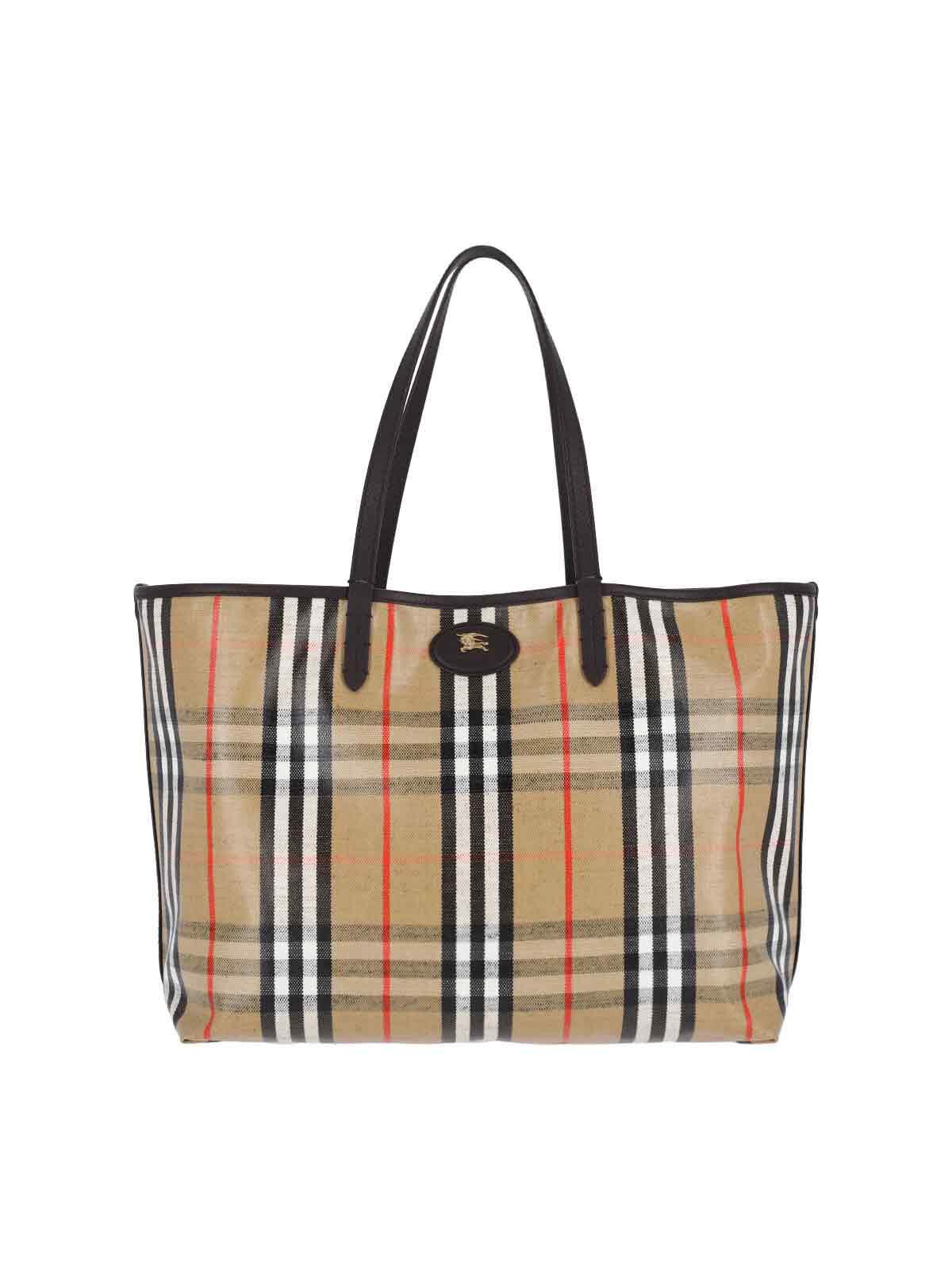 burberry bags beige cotton - women