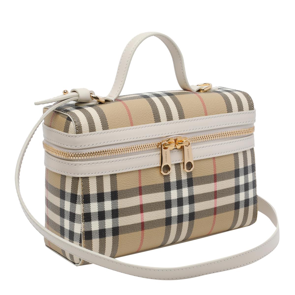 burberry bags beige polyurethane polyester cotton - women
