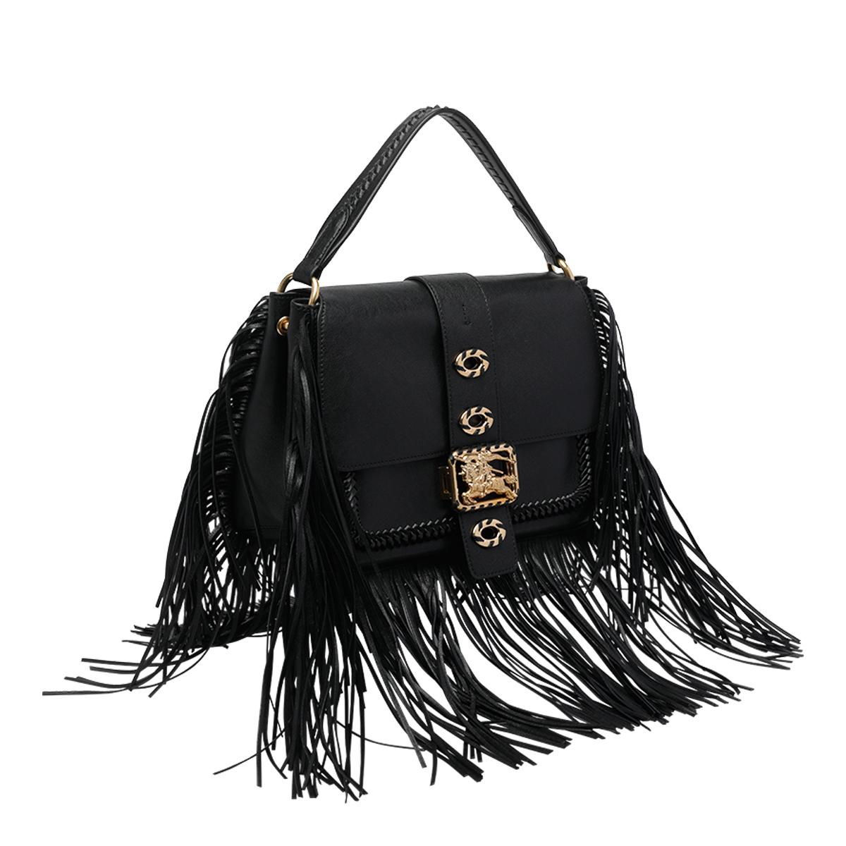 burberry bags black lamb leather - women