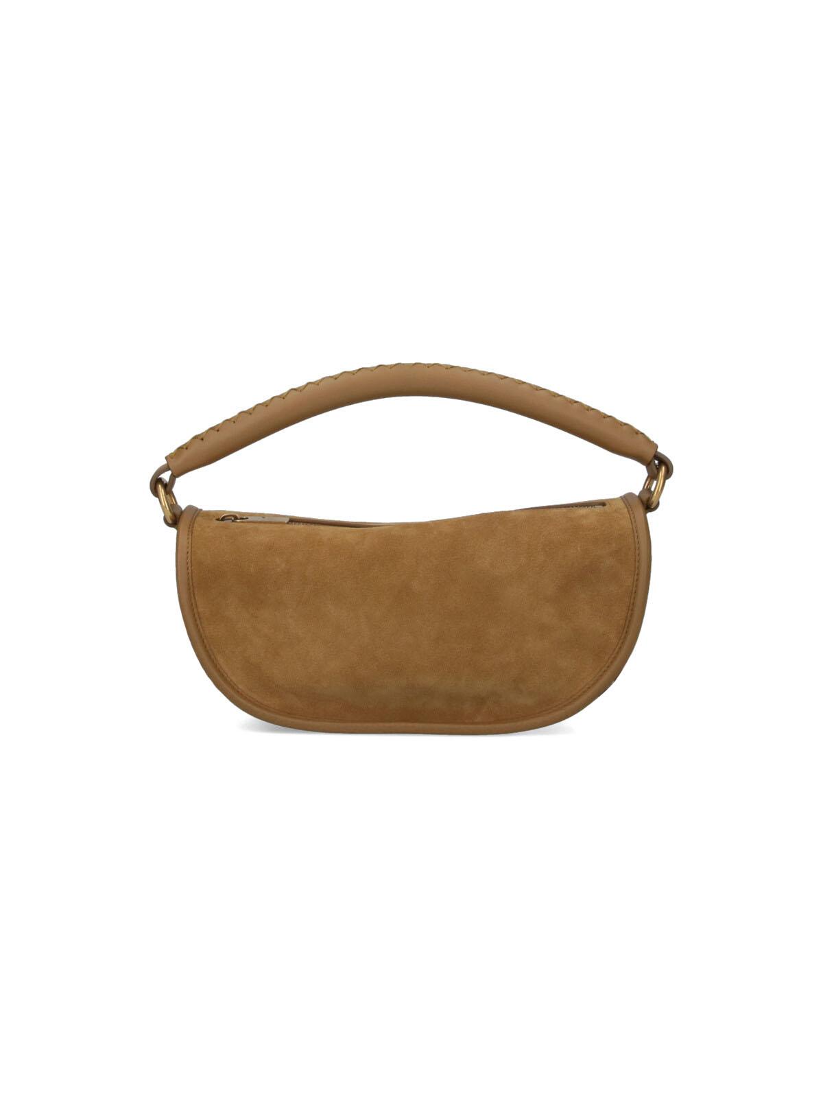 burberry bags brown calf suede - women