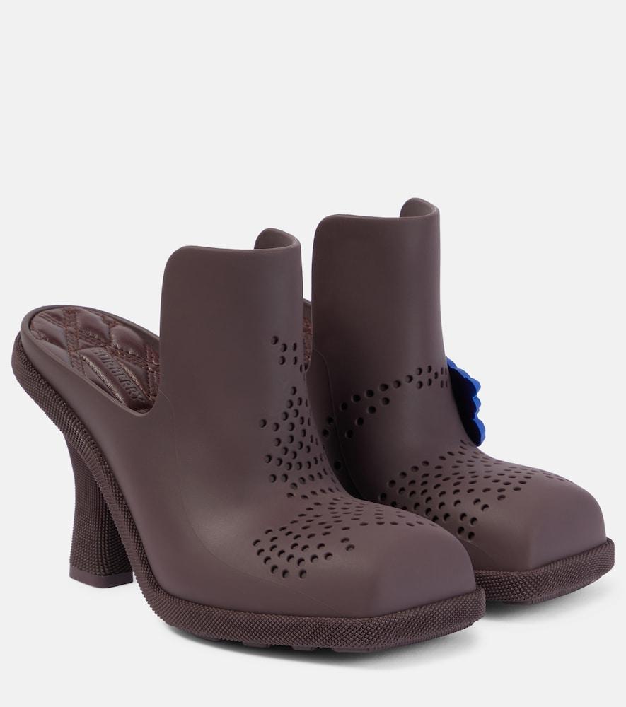 burberry barbican pvc mules