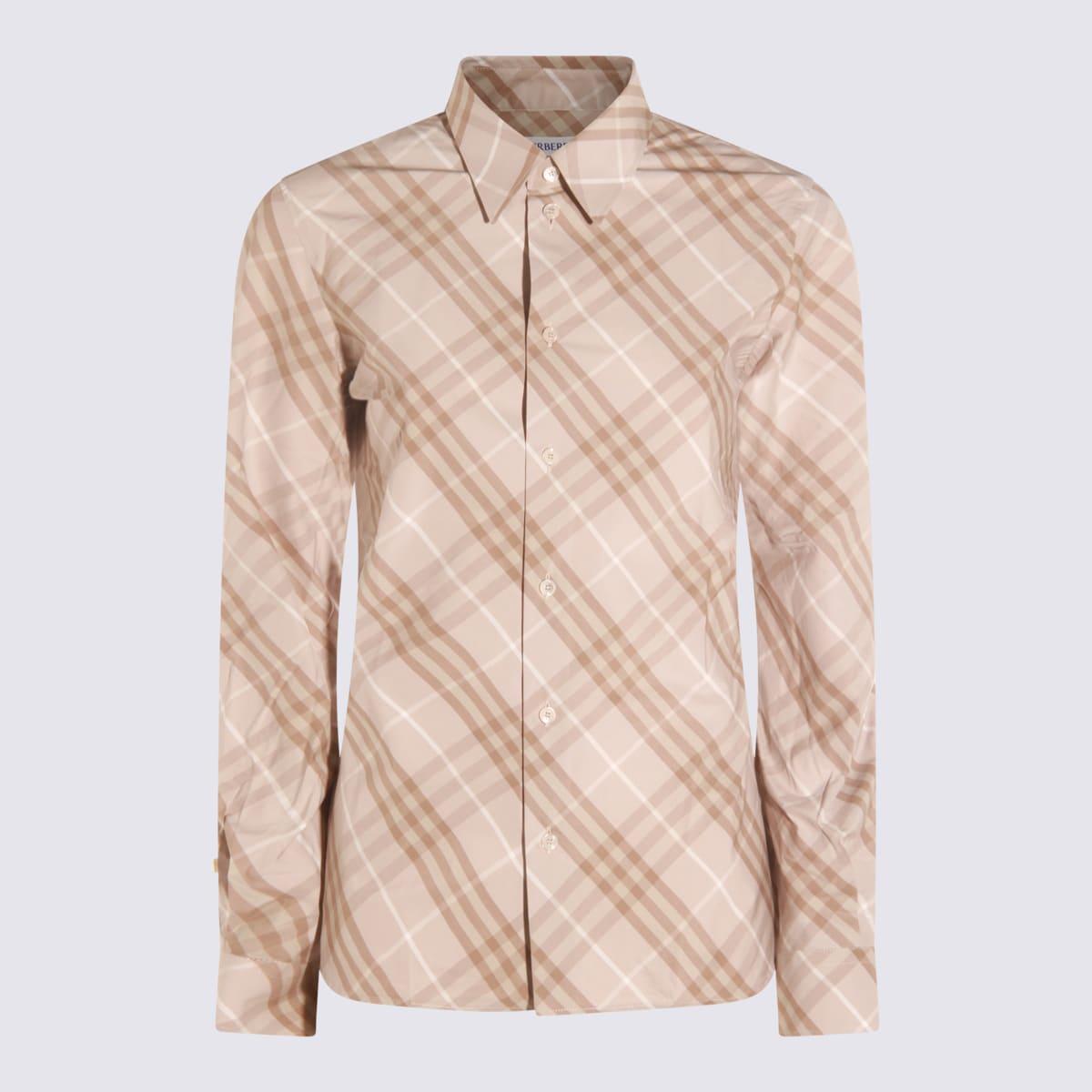 burberry beige cotton shirt
