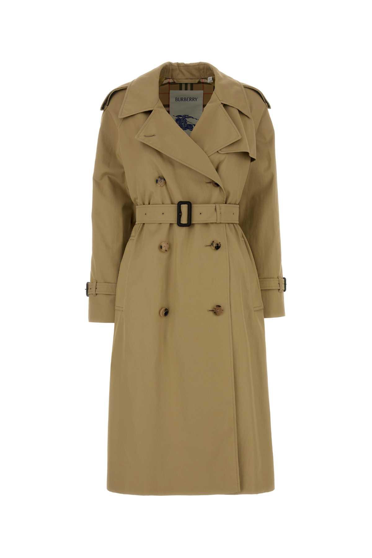 burberry beige gabardine castleford trench coat