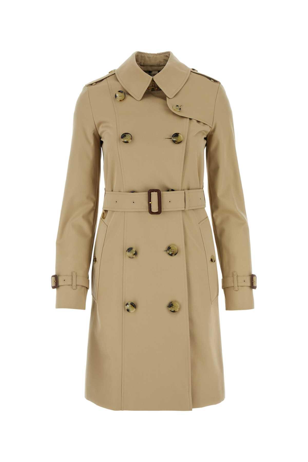 burberry beige gabardine heritage chelsea trench coat
