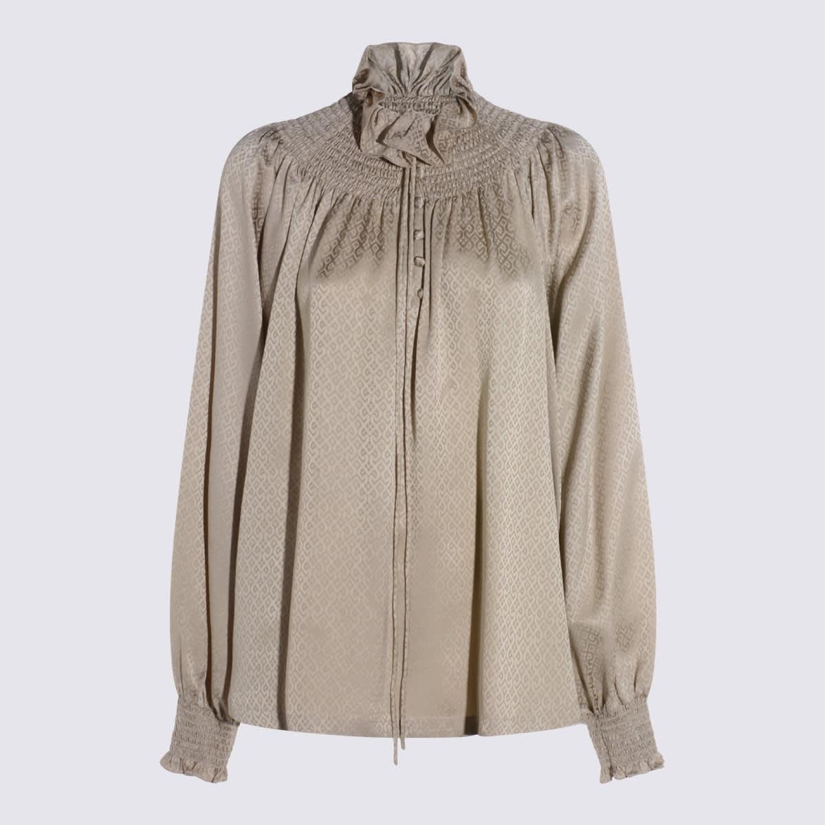 burberry beige silk shirt