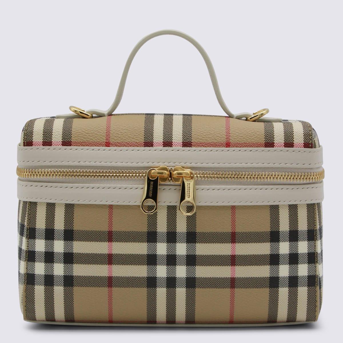 burberry beige top handle bag