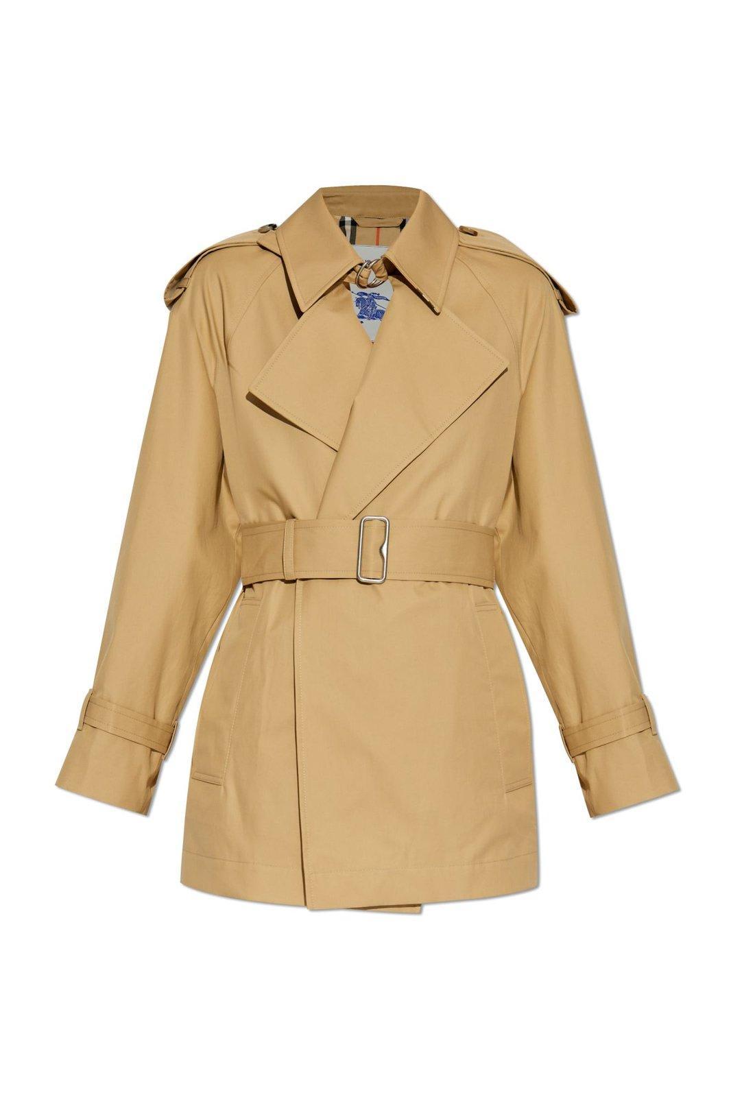burberry belted waist trench coat