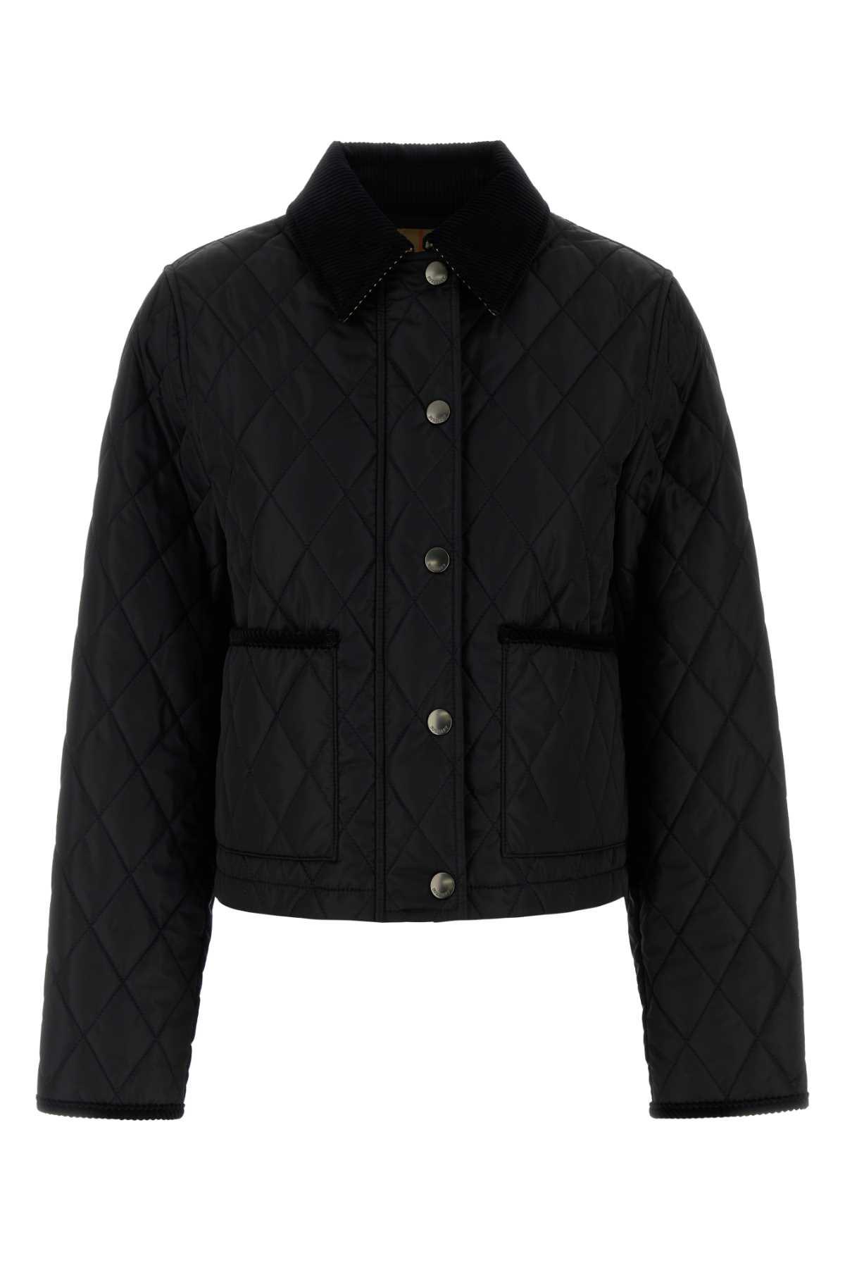 burberry black nylon jacket