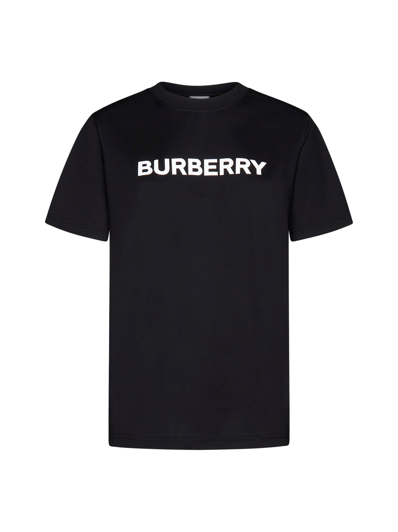 burberry black stretch cotton t-shirt