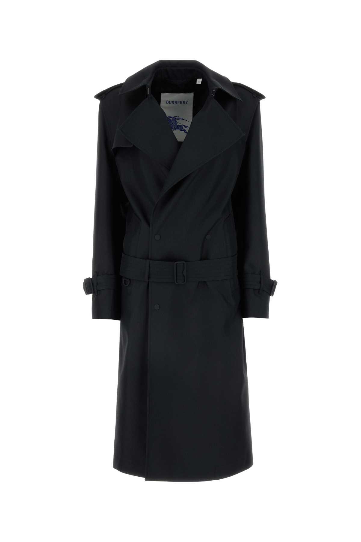 burberry blend silk trench coat