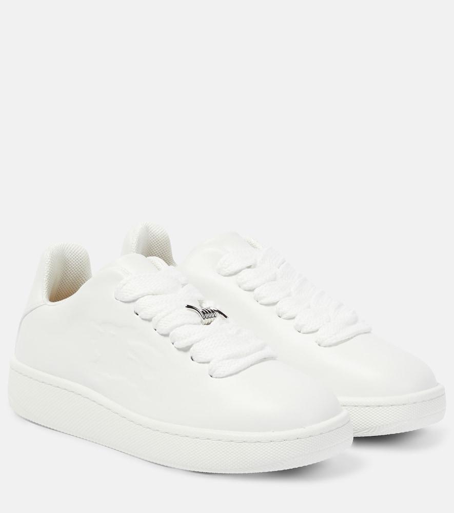 burberry box leather sneakers