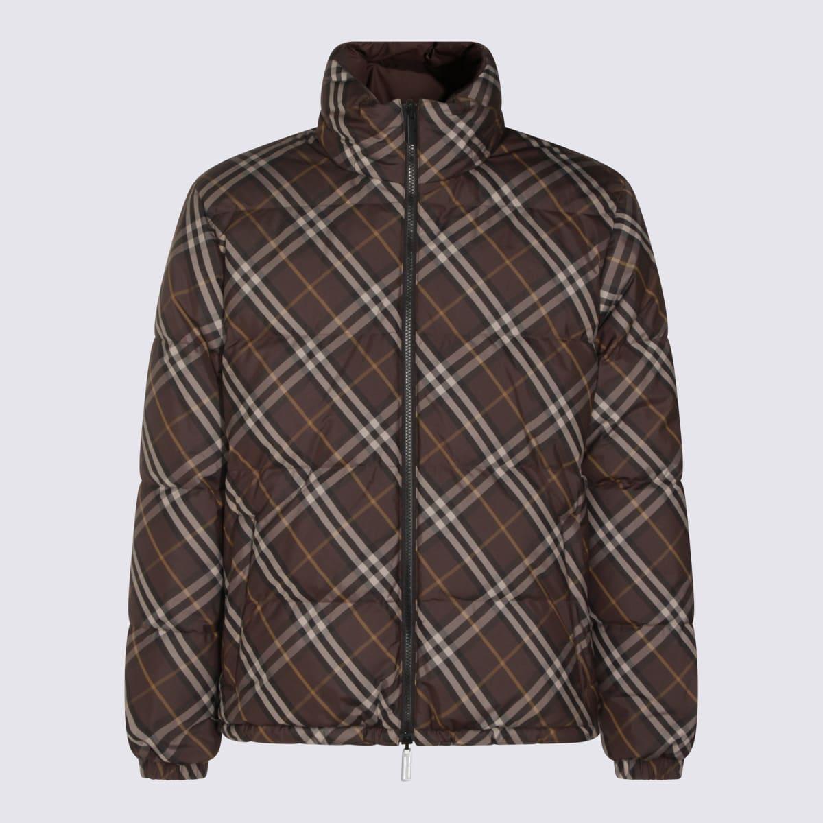 burberry brown snowdon down jacket