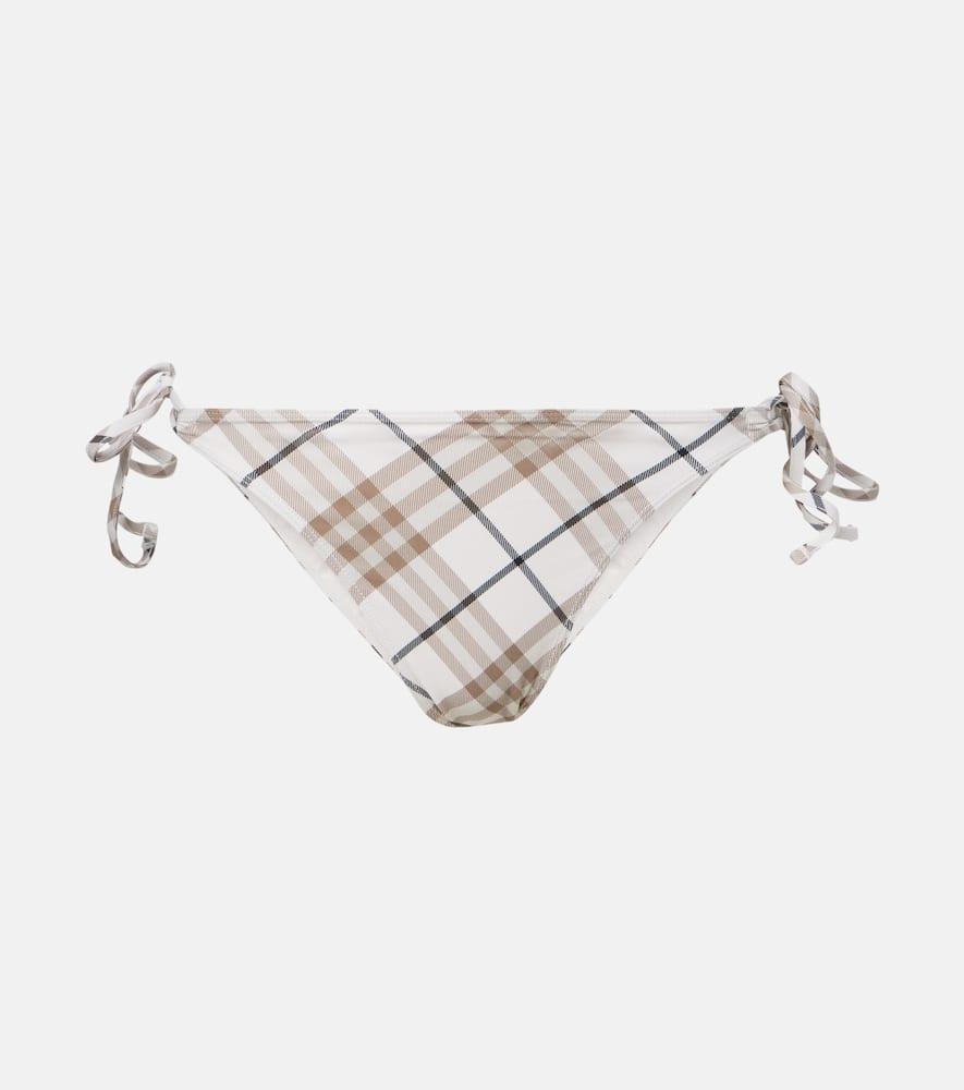 burberry burberry check bikini bottoms