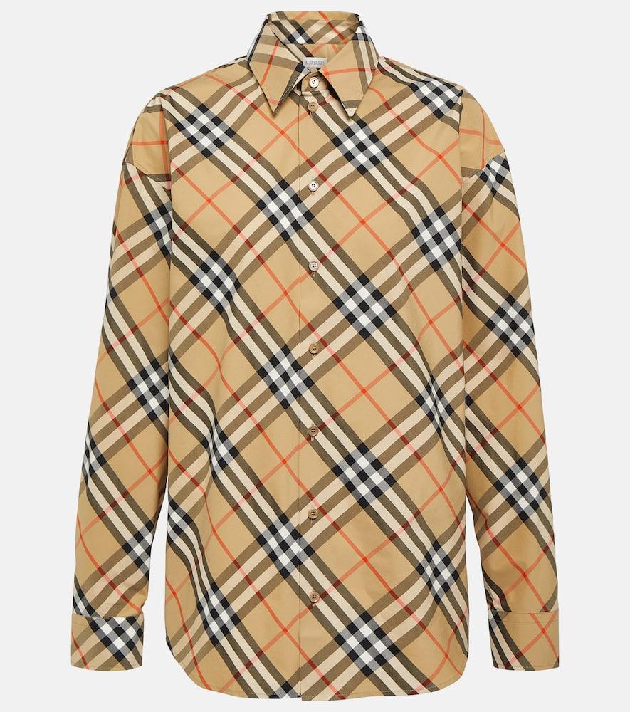 burberry burberry check cotton shirt