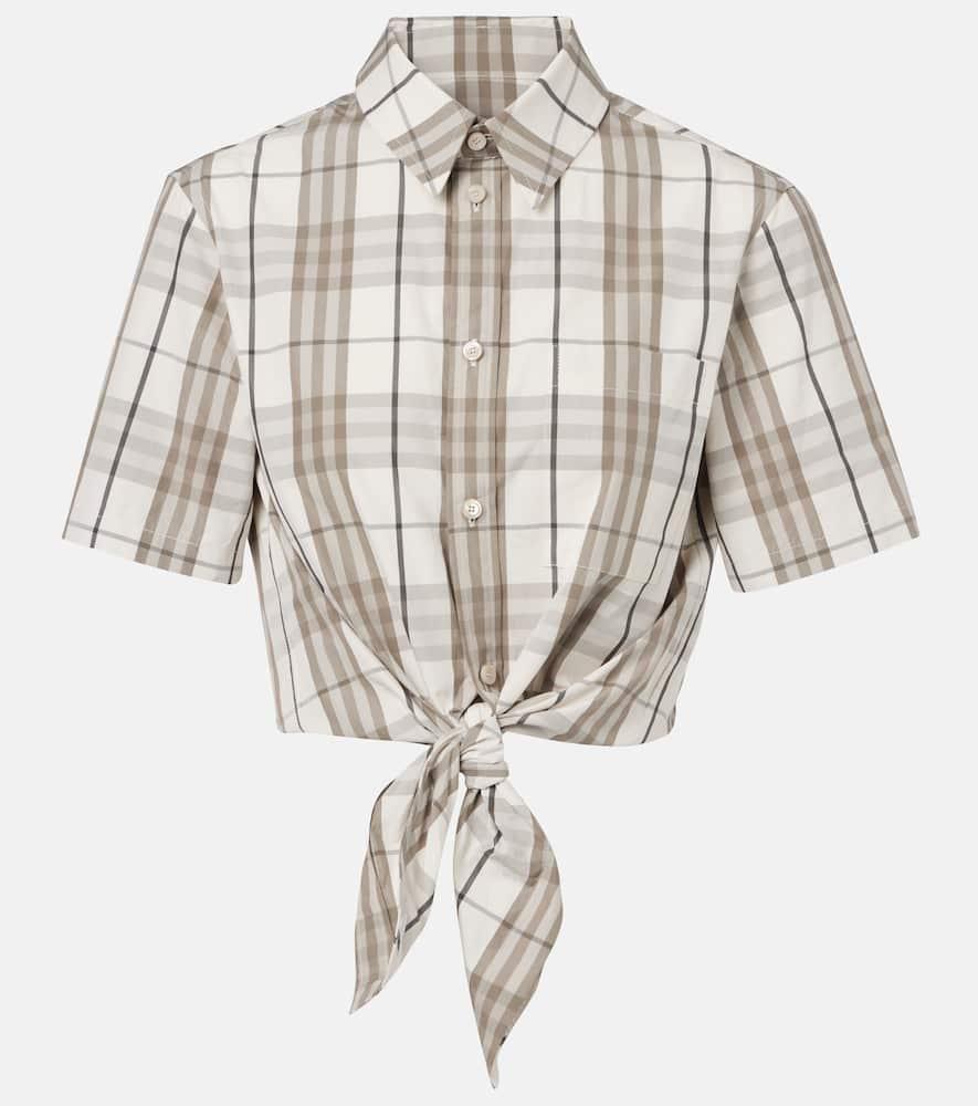 burberry burberry check cotton shirt