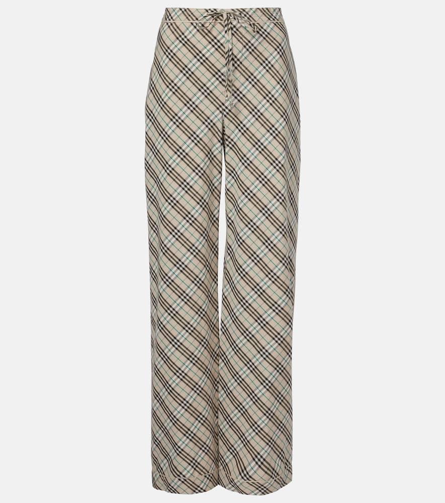 burberry burberry check cotton wide