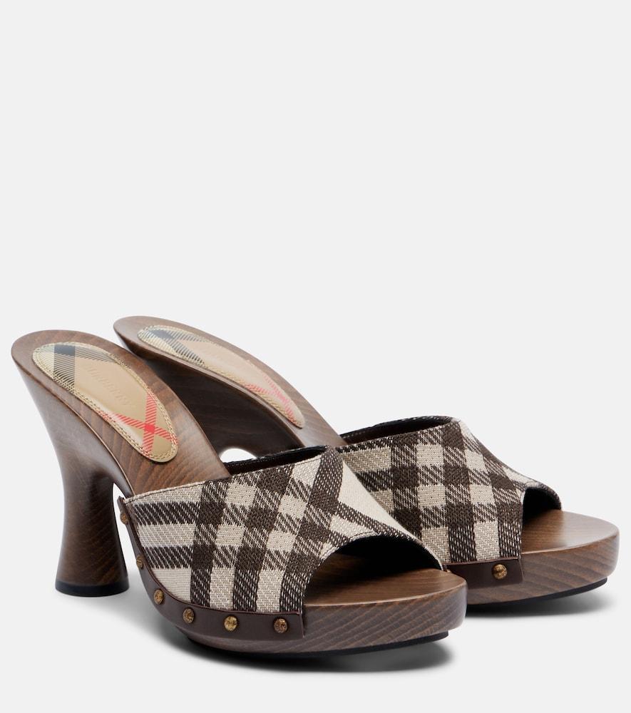 burberry burberry check sandals