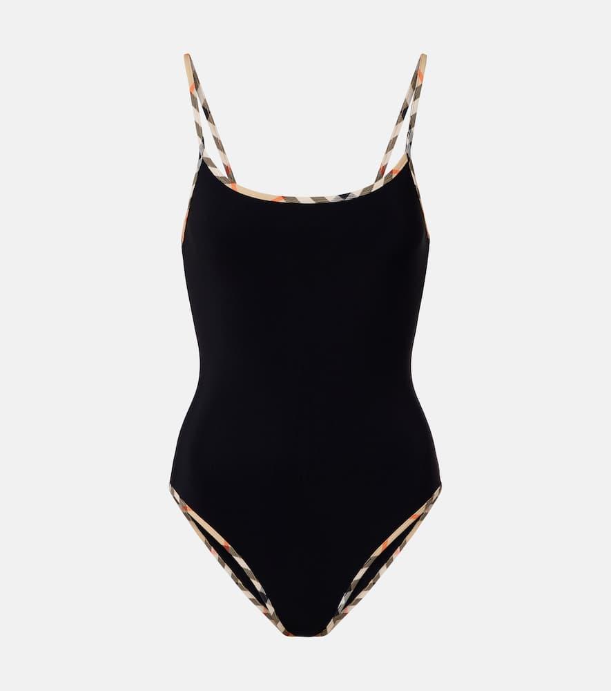 burberry burberry check swimsuit