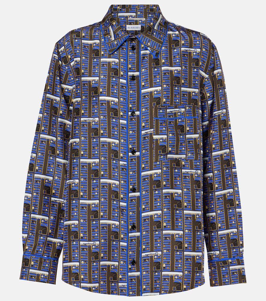 burberry burberry silk shirt