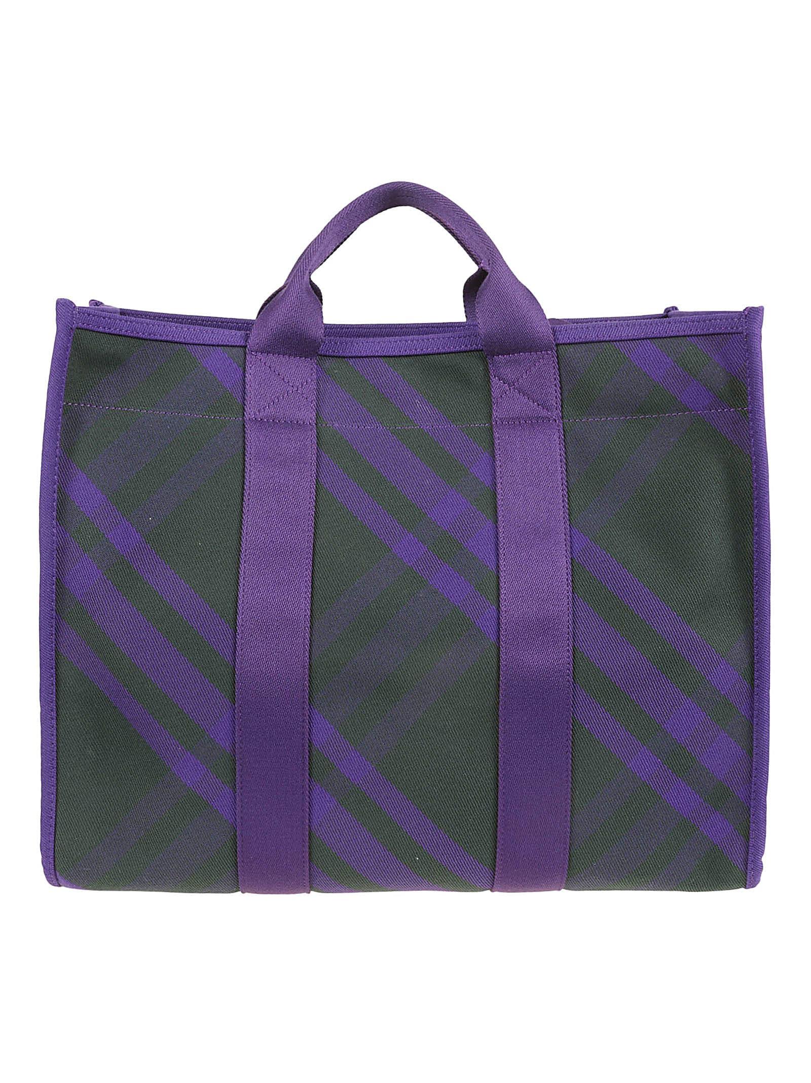 burberry canvas check tote