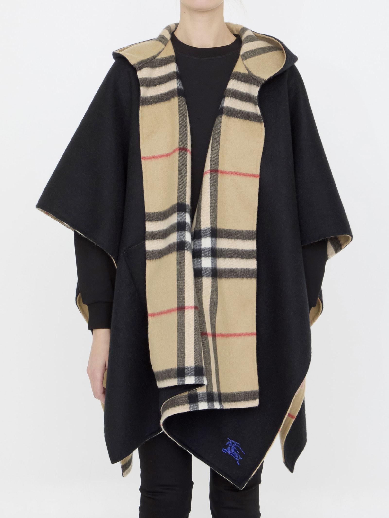 burberry cashmere cape