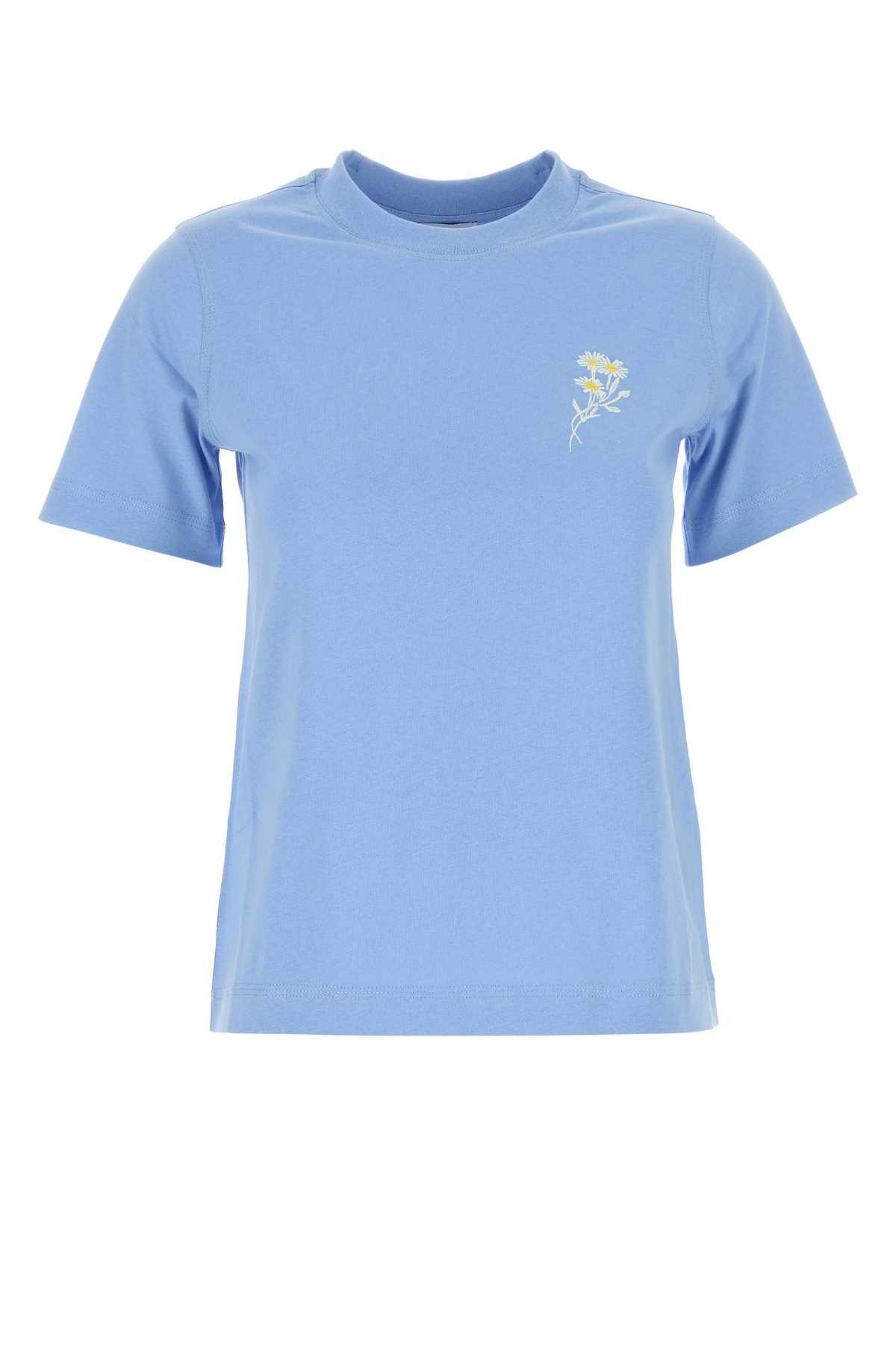 burberry cerulean blue cotton t-shirt