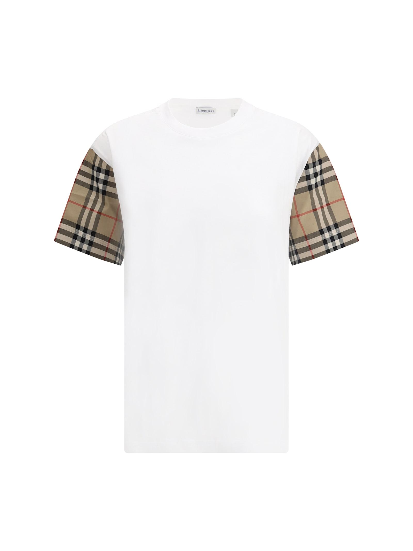 burberry check archive sleeve t-shirt