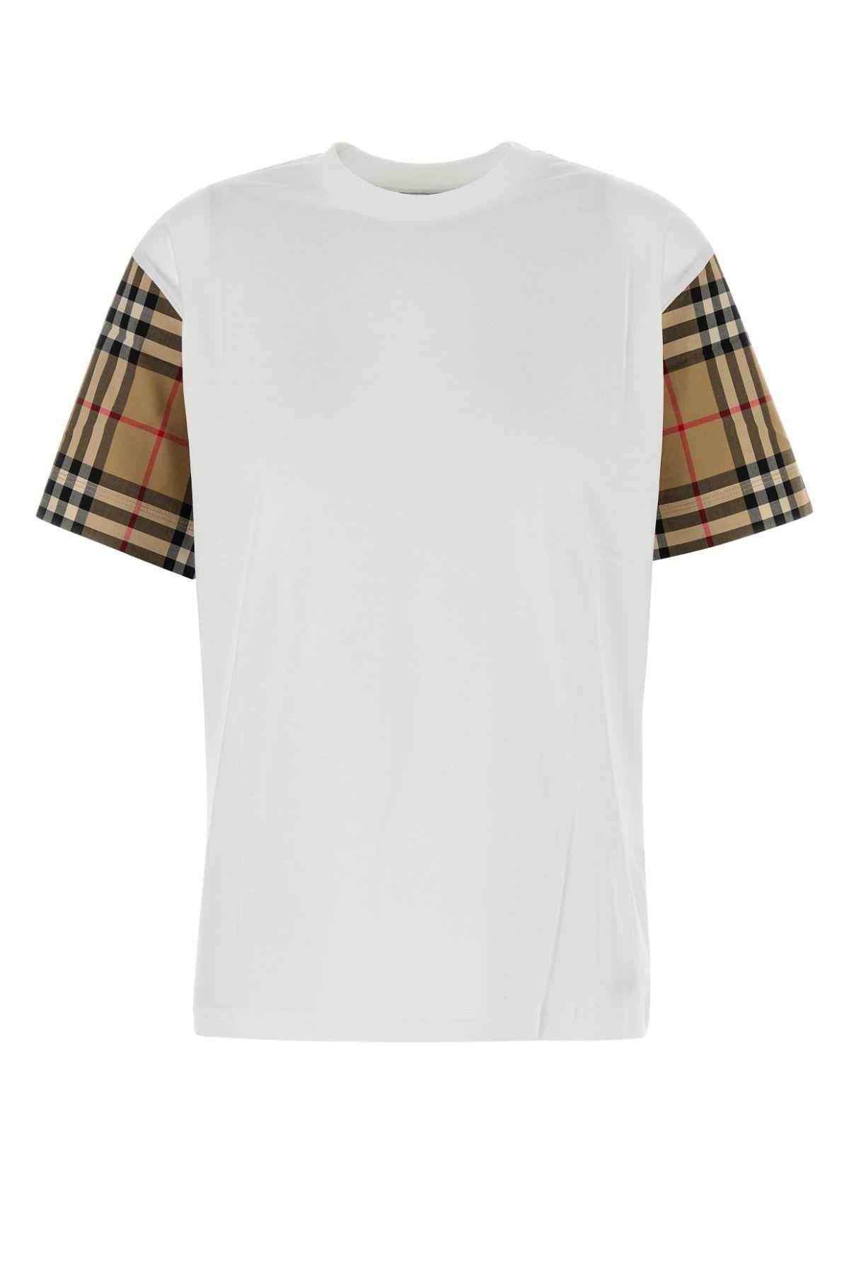burberry check archive sleeve t-shirt