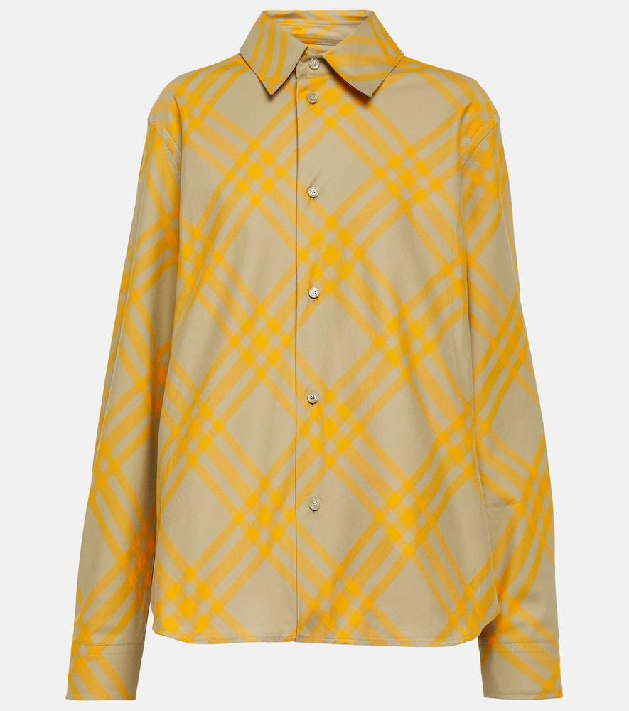 burberry check cotton shirt
