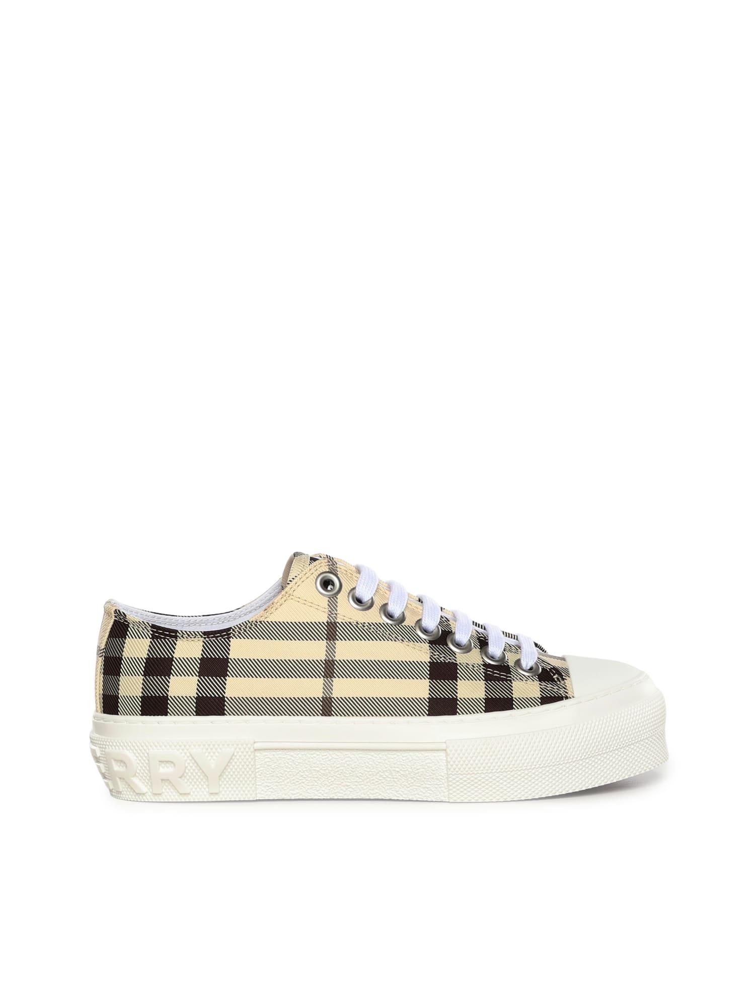 burberry check nylon sneaker