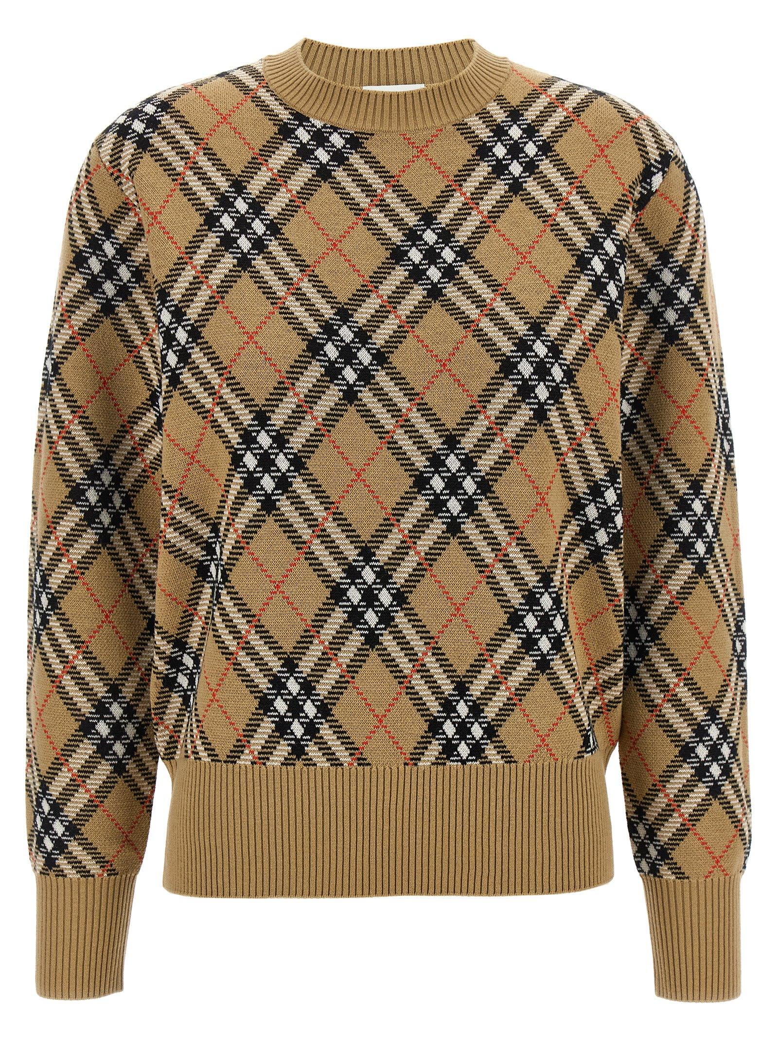 burberry check sweater