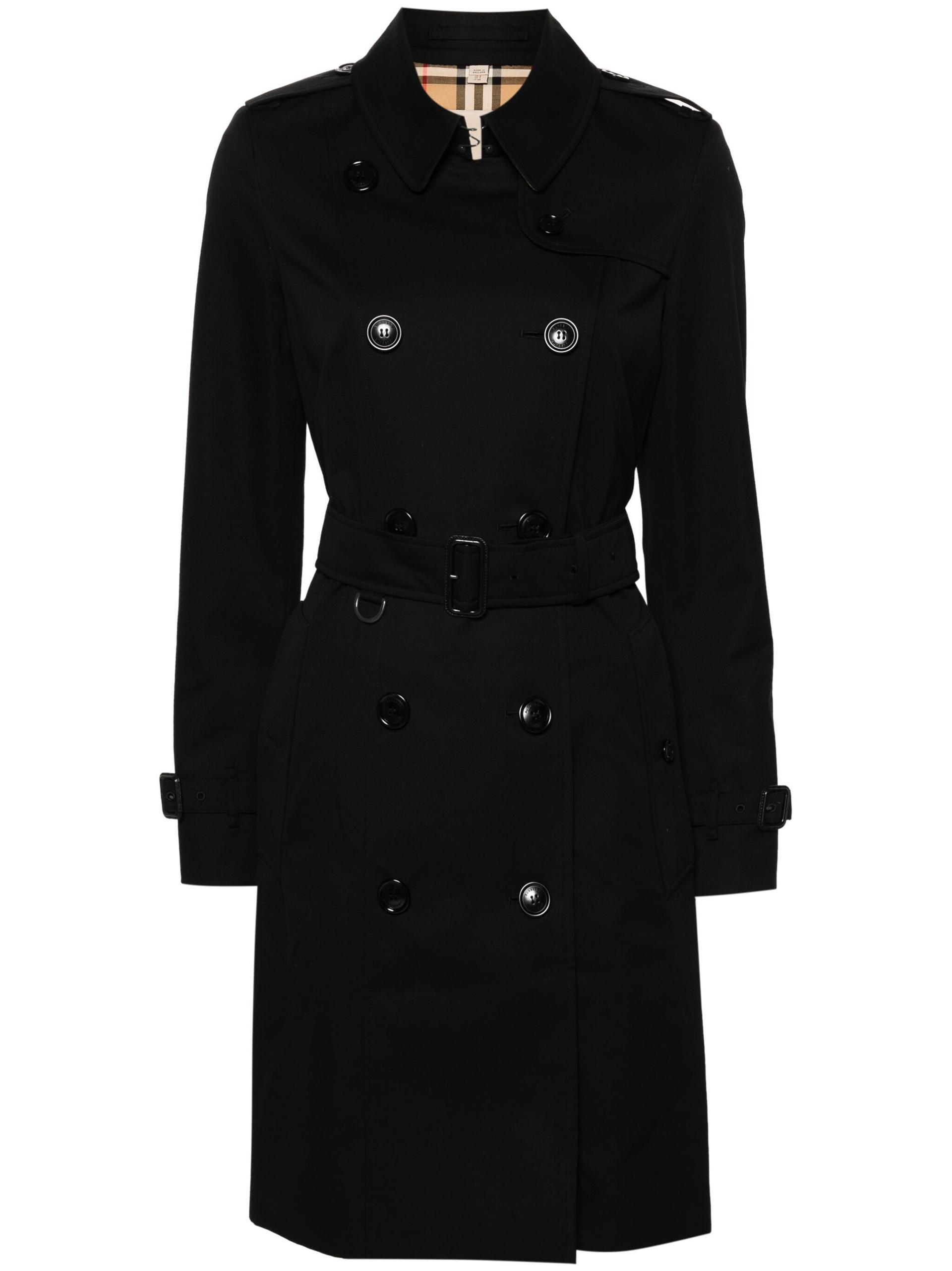 burberry chelsea black trench - women
