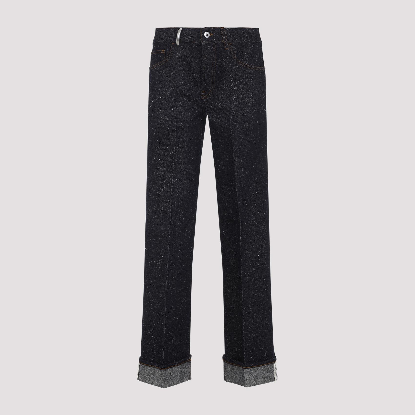 burberry cotton jeans blue polyamide other fibres pant - women