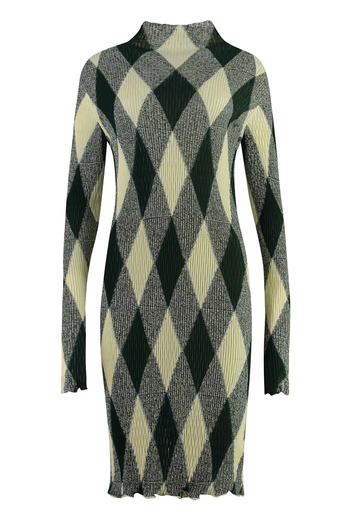burberry cotton-silk blend dress