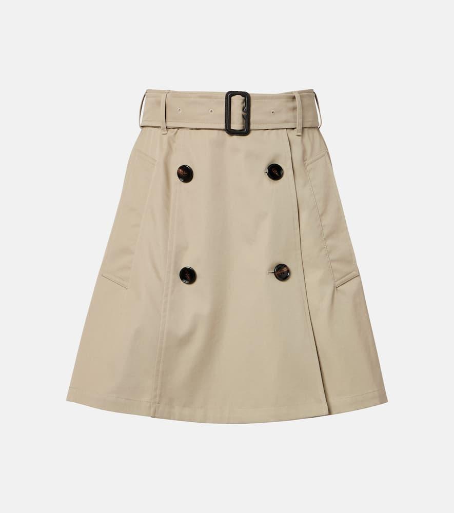 burberry cotton wrap skirt